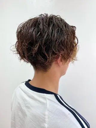 ショート パーマ KAITO メンズ/ メンズカット/パーマのヘアスタイル