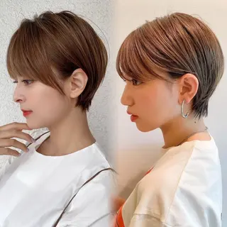 ショート カラー 💫銀座/レイヤーカ ット髪質改善/RYUのヘアスタイル