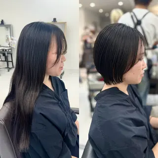 ミディアム 山崎結菜 🫧透明感カラーのヘアスタイル