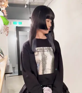 ロング カラー tocca hair & treatment 茨木所属・ノサカ ミワコのヘアスタイル