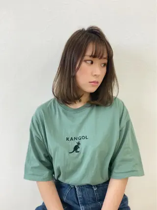 ミディアム 😺ヒアリング 重視😺小川のヘアスタイル