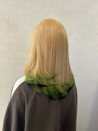 ロング ボブ/ハイトーン髪質 改善/越谷✨クラモチのヘアスタイル