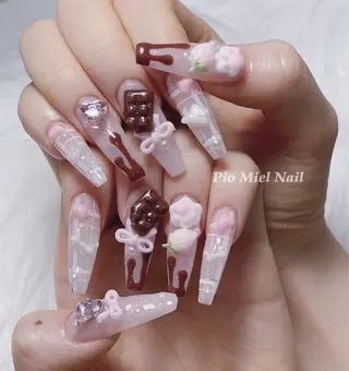 ネイル HANA 長さだしのネイルデザイン