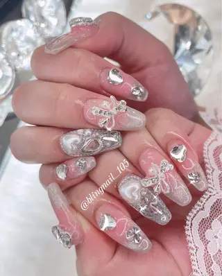 ネイル 23時まで❤︎韓国、 ワンホンネイルのネイルデザイン