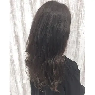 ロング カラー パーマ 透明感♡︎♡︎ 佐々木早苗のヘアスタイル