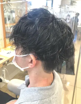 ショート パーマ メンズ 低ダメージ施術/ 🐮牛木 史裕🐮のヘアスタイル