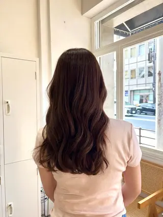 セミロング 🧸京橋Wカラー ほそいけいこ🧸のヘアスタイル