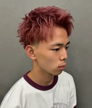 カラー メンズ ＆tigre 佐藤秀太のヘアスタイル