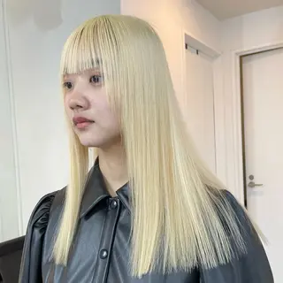 ロング カラー ブロンド・ハイトーン ／遠藤将太のヘアスタイル