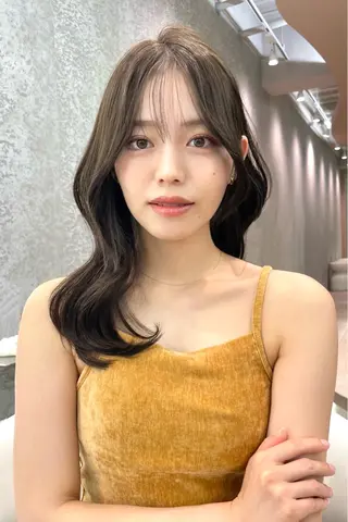 セミロング 大宮🤍縮毛矯正 レイヤー🪽なるのヘアスタイル