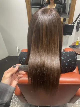 セミロング 髪質改善 SHEER. 大阪梅田所属・髪質改善/ 梅田中崎町/宮里のヘアスタイル
