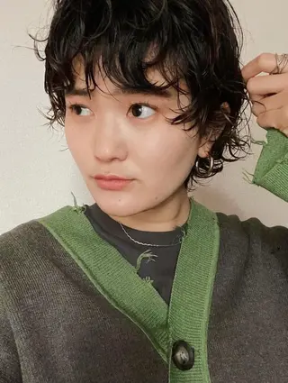 ショート パーマ 大阪心斎橋alu メンズヘア野田和宏のヘアスタイル