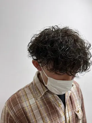 ショート パーマ メンズ Utata literie所属・嵯峨 大地/パーマ/ ハード系/特殊系のヘアスタイル