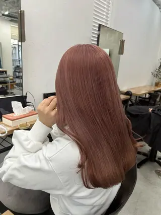 ロング カラー ヘアアレンジ 韓国/ハイトーン/ ボブ🎀MIKU🎀のヘアスタイル