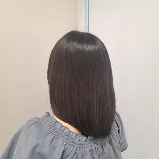 ミディアム カットモデル/ セット/宮里心香のヘアスタイル