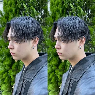 ショート カラー パーマ ヘアアレンジ メンズ 亀井隆汰/メンズ専門 パーマ特化美容師のヘアスタイル