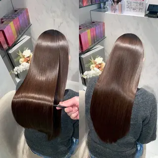 ロング youres hair 髪質改善トリートメント&ヘッドスパ  新宿三丁目店所属・髪質改善/艶髪 韓国レイヤー/えすたのヘアスタイル