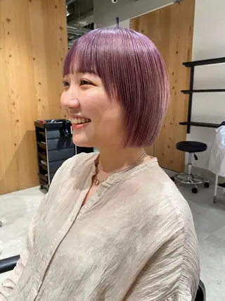 ショート カラー やまもと さえのヘアスタイル