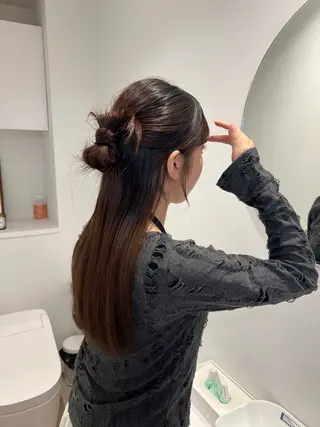 ヘアアレンジ アレンジ/ブラウン カラー HARU🕯のヘアスタイル
