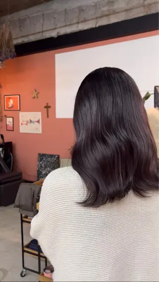 セミロング 問屋町chapter 日笠快生のヘアスタイル