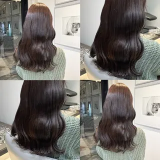 セミロング カラー カジュアルを女っぽく 𝗮𝘆𝗮𝗰𝗼のヘアスタイル