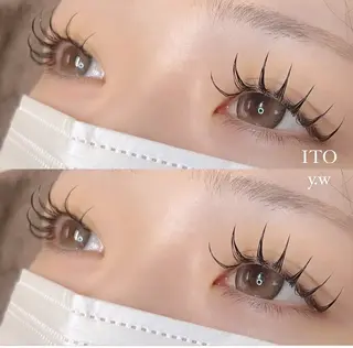 マツエク・マツパ ITO  渡邉柚花 /束感/眉毛のマツエク・マツパデザイン