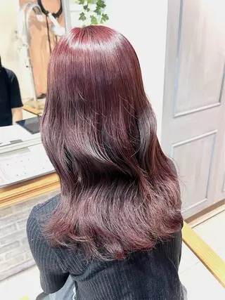 ロング カラー 韓国風カラー/ グレージュ/夏凜のヘアスタイル