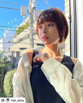ショート イメチェンカット✂️ 錦糸町佐藤店長のヘアスタイル