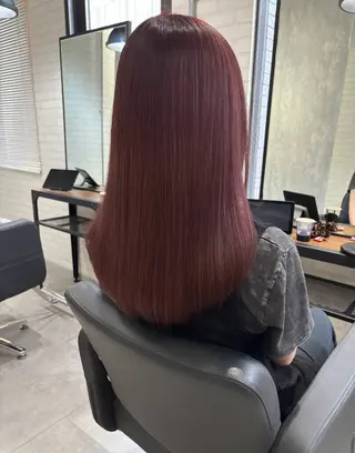 ロング カラー ヘアアレンジ kei/透明感カラー /ベージュ/インナーのヘアスタイル