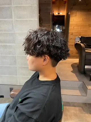 パーマ メンズ litbyfifth 濵崎寛太のヘアスタイル