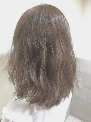 セミロング カラー パーマ 可愛いを作る神 ナオヒロのヘアスタイル