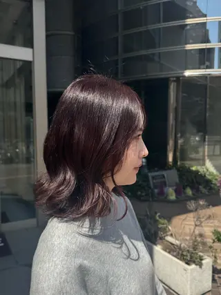 カラー 新村 美咲のヘアスタイル