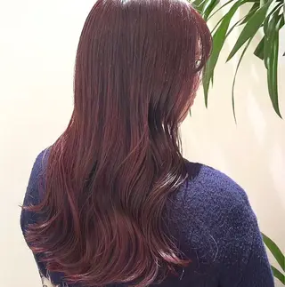 ロング 韓国レイヤーカット/ 美髪矯正/YUIのヘアスタイル