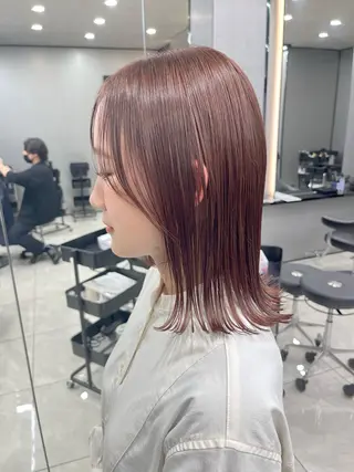 ミディアム カラー hair salon Ranun髪質改善のヘアスタイル