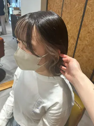 ミディアム カラー 関口 桃花🌷 暖色カラーのヘアスタイル