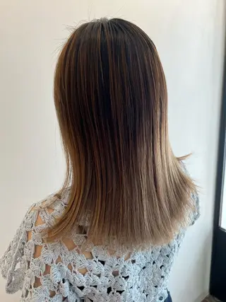 ミディアム 艶髪/髪質改善 【熊野隼人】のヘアスタイル