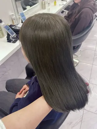 ロング カラー パーマ ヘアアレンジ メンズ キッズ ブリーチなしカラー/ ブラウン/レイヤーのヘアスタイル