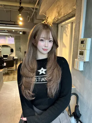 ロング 心斎橋ヘアカラー 海外ﾚｲﾔｰ/マリナのヘアスタイル