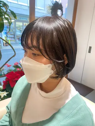 ショート カラー 安永 涼のヘアスタイル