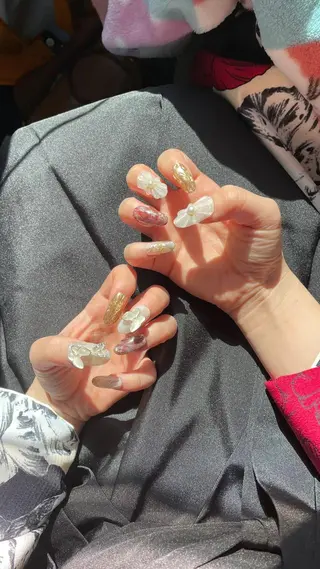 ネイル 束感まつ毛/ネイル/ LED♥KIRARAのマツエク・マツパデザイン