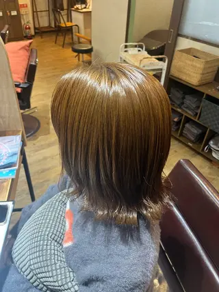 ミディアム カラー 🫧ブリーチ×透明感 カラー🎀ココカラのヘアスタイル