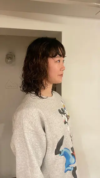 ミディアム パーマ 原宿/ケパーマ 🧺ユウマのヘアスタイル