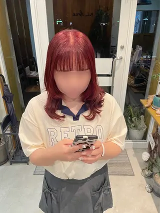 セミロング カラー 木村 太一のヘアスタイル