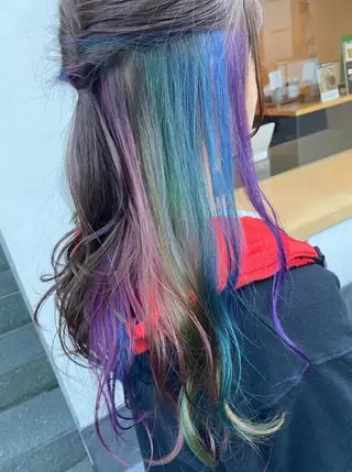 ロング カラー 原宿サロン代表 デザインカラー伊藤卓のヘアスタイル