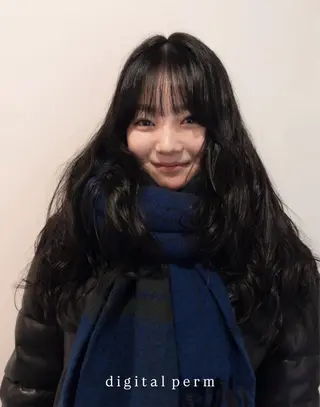 パーマ saki/ハイトーン カラー/薬院のヘアスタイル