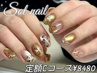 ネイル パラジェル＆フィルイン取り扱いサロンSol Nail所属・Sol Nail ミネのネイルデザイン