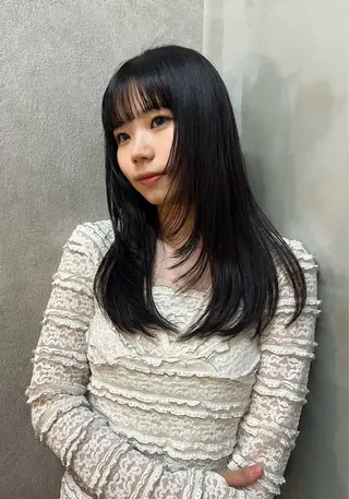 セミロング qpula クプラのヘアスタイル