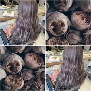 ロング ヘアアレンジ カラー オリーブ透明感カラー 表参道/MIKUのヘアスタイル