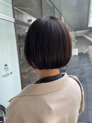 ショート 栄　mighty by H所属・不破一輝/栄/矢場町 ボブ/レイヤー/艶髪のヘアスタイル