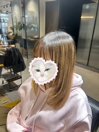 セミロング 金澤 七海のヘアスタイル